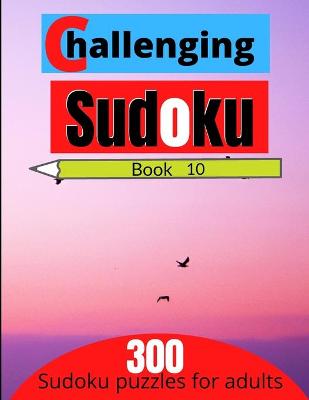 Book cover for Challenging sudoku book 10