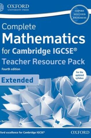 Cover of Complete Mathematics for Cambridge IGCSE (R) Teacher Resource Pack (Extended)