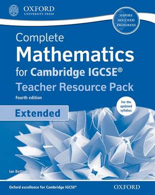 Book cover for Complete Mathematics for Cambridge IGCSE (R) Teacher Resource Pack (Extended)