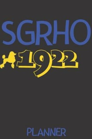 Cover of SGRho 1922 Planner