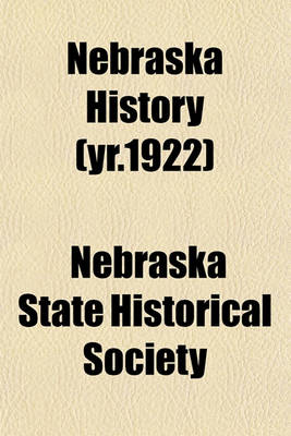 Book cover for Nebraska History (Yr.1922)