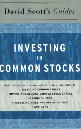 Book cover for David Scott's Guide to Investing in Common Stocks