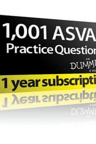 Cover of 1,001 ASVAB Practice Questions for Dummies (12 Month Online Subscription)