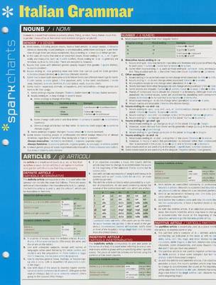 Book cover for Italian Grammar SparkCharts