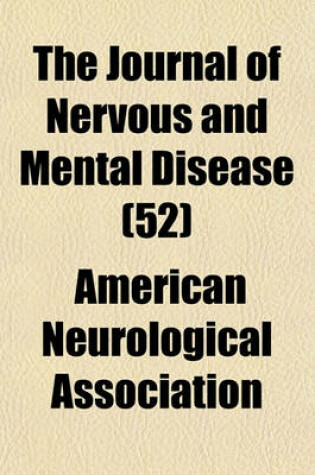 Cover of The Journal of Nervous and Mental Disease (52)