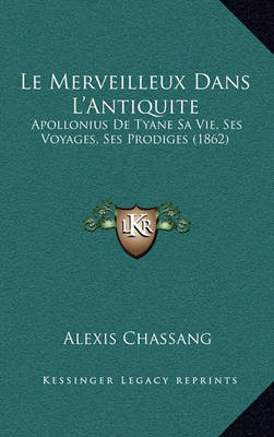 Book cover for Le Merveilleux Dans L'Antiquite