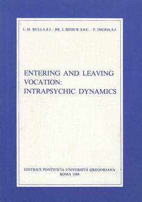 Cover of Entering and Leaving Vocation