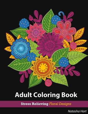 Book cover for Flowers Designs Coloring Book