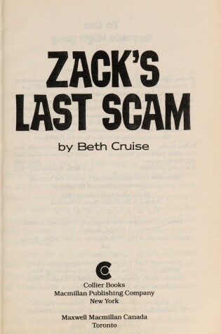 Cover of Zack's Last Scam