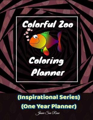 Book cover for Colorful Zoo Coloring Planner