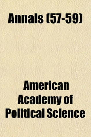 Cover of Annals (57-59)