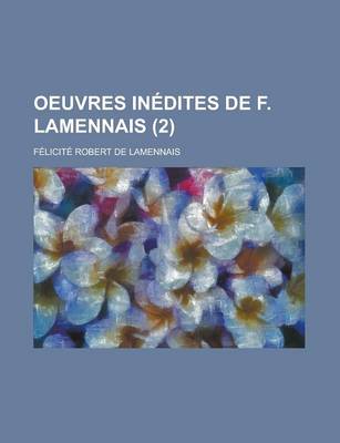 Book cover for Oeuvres In&#233 (2); Dites de F. Lamennais