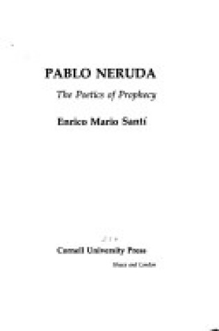 Cover of Pablo Neruda