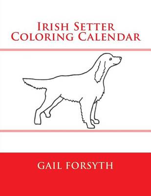 Book cover for Irish Setter Coloring Calendar