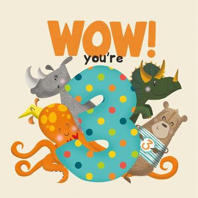 Book cover for WOW! You're Three birthday book