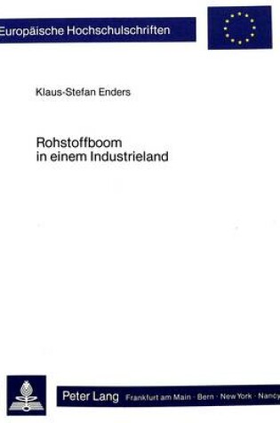 Cover of Rohstoffboom in Einem Industrieland