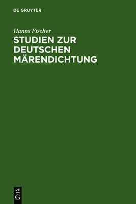 Book cover for Studien Zur Deutschen Marendichtung