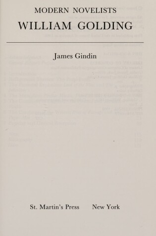 Cover of William Golding