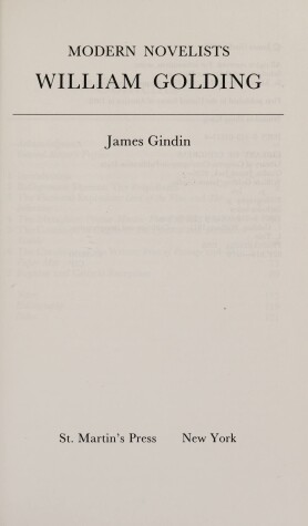 Cover of William Golding