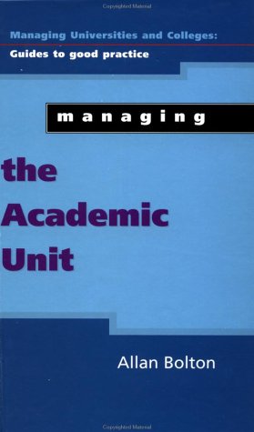 Book cover for Managing the Academic Unit