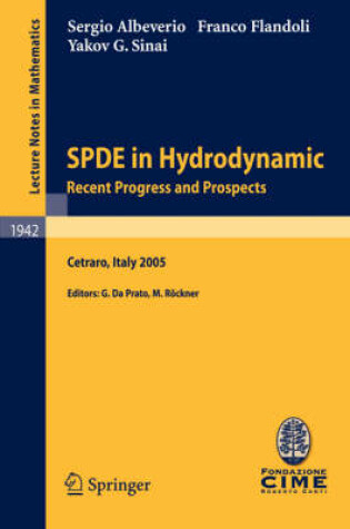 Cover of SPDE in Hydrodynamics: Recent Progress and Prospects