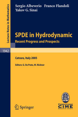 Book cover for SPDE in Hydrodynamics: Recent Progress and Prospects