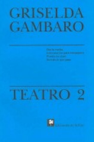 Cover of Teatro 2 - Gambaro