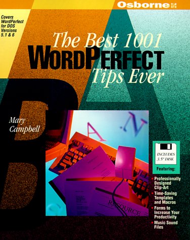 Book cover for Jamsa's 1001 WordPerfect Tips