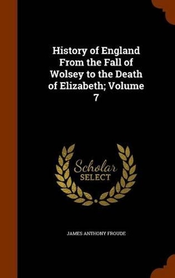 Book cover for History of England from the Fall of Wolsey to the Death of Elizabeth; Volume 7