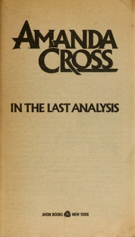 Book cover for In the Last Analysis