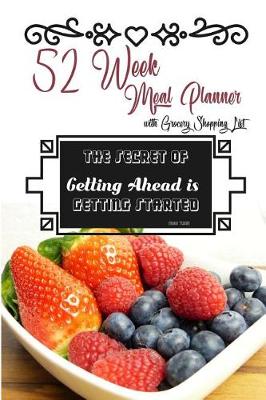 Book cover for 52 Week Meal Planner with Grocery Shopping List