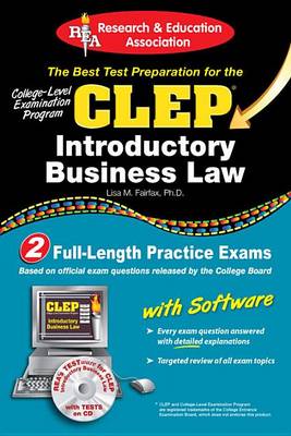 Book cover for CLEP(R) Introductory Business Law with CD
