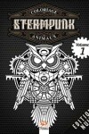 Book cover for Coloriage Steampunk Animaux - Volume 1 - Edition nuit