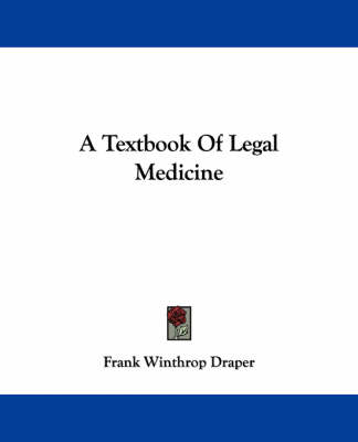 Book cover for A Textbook of Legal Medicine