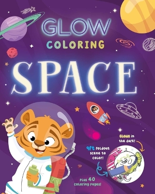 Book cover for Glow Coloring: Space