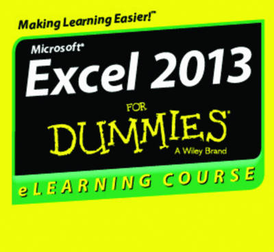 Book cover for Excel 2013 for Dummies Elearning Course (Basics) - Digital Only (12 Month)