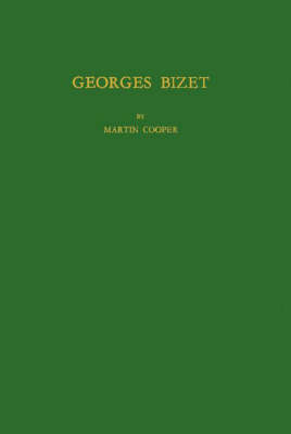 Book cover for Georges Bizet.