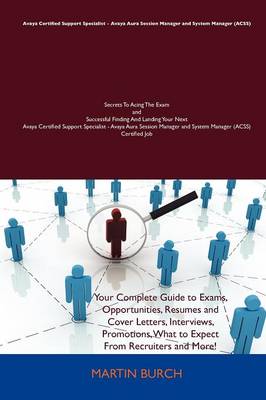 Book cover for Avaya Certified Support Specialist - Avaya Aura Session Manager and System Manager (Acss)