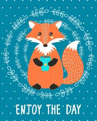 Book cover for Bullet Journal Notebook Cute Fox Drinking Tea - Enjoy the Day 2