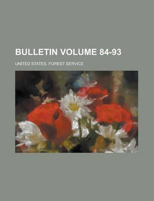 Book cover for Bulletin Volume 84-93