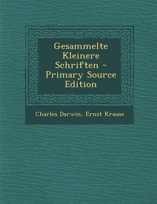 Book cover for Gesammelte Kleinere Schriften