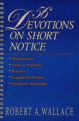 Book cover for 56 Devotions on Short Notice