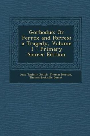 Cover of Gorboduc