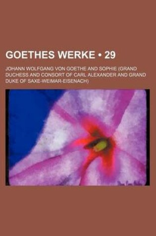 Cover of Goethes Werke (29)