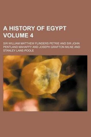 Cover of A History of Egypt Volume 4