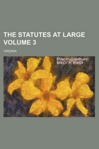 Cover of The Statutes at Large Volume 3