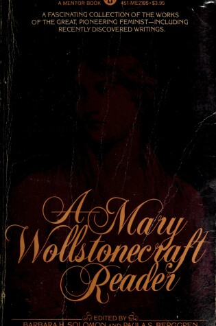 Cover of Mary Wollstonecraft Reader