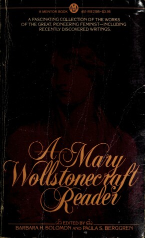 Book cover for Mary Wollstonecraft Reader