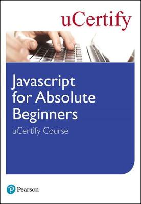 Book cover for Javascript for Absolute Beginners uCertify Course Student Access Card