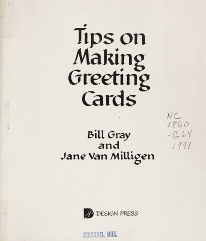 Book cover for Tips on Making Greeting Cards